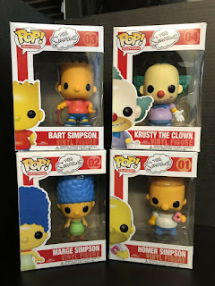 Funko POP The Simpsons Full Set! Homer #1 Marge #2 Bart #3 Krusty #4 MINT GRAILS