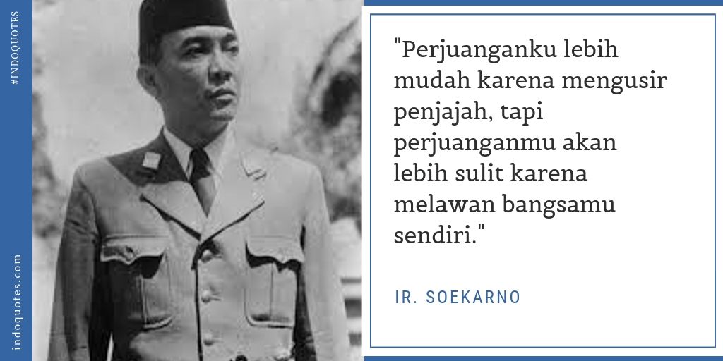 Kata Mutiara Ir Soekarno tentang Pemuda Kemerdekaan 