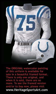 Baltimore Colts 1958 uniform - Indianapolis Colts 1958 uniform