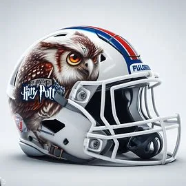 Florida Atlantic Owls Harry Potter Concept Football Helmet