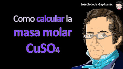 Como calcular la masa molar de CuSO4 a cuatro cifras significativas