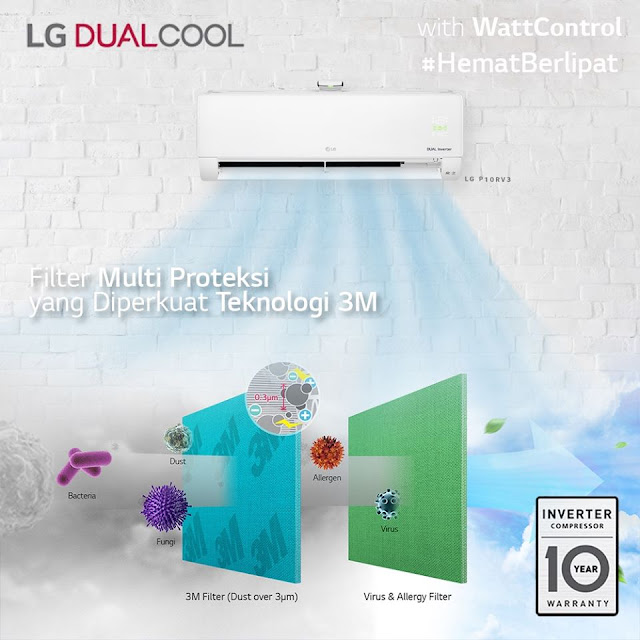 AC LG DUAL COOL with watt control