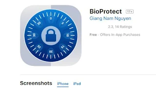 تطبيق bioprotect قفل البرامج للايفون