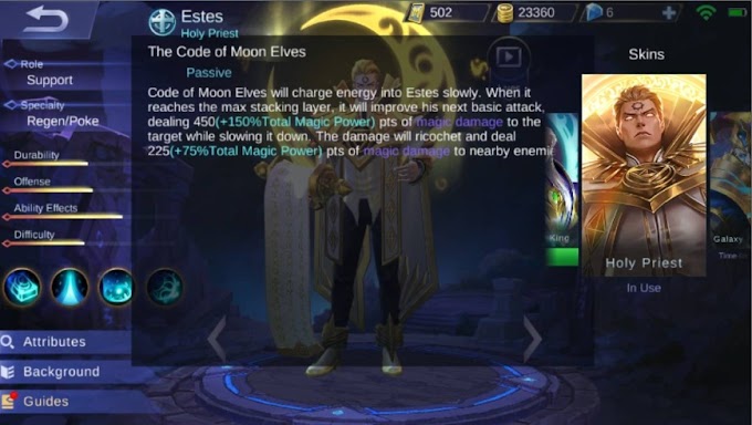 ESTES Hero Suport Helling Teman di mobile Legend