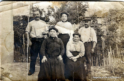 photo vintage, dimanche à la campagne en famille