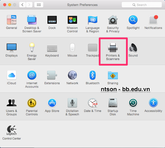 Hướng dẫn cài đặt máy in trong mạng LAN cho Mac OS X 10.10