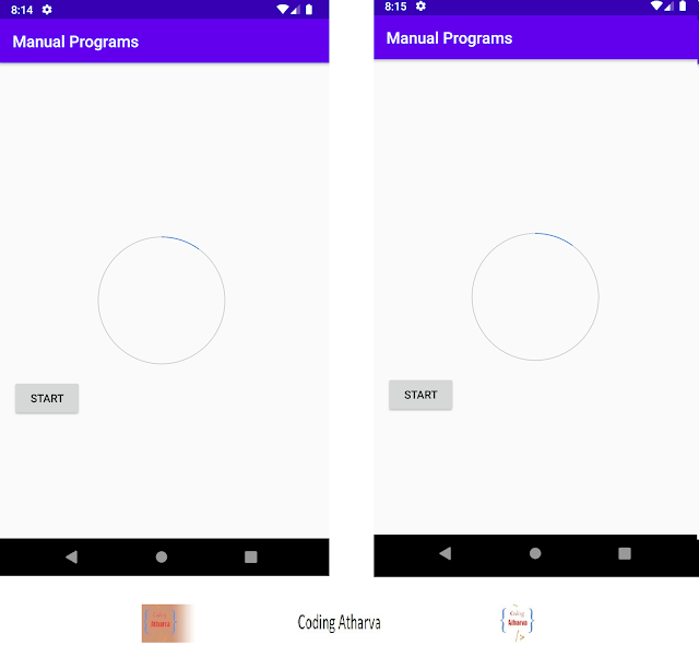 Program to display circular progress bar in Android Studio