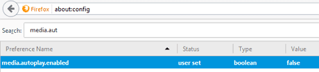 stop autoplay video firefox