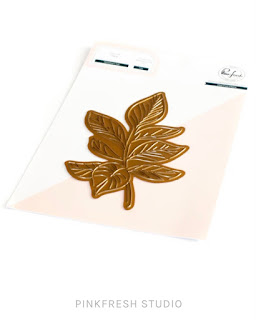 Detailed Leaf Hot Foil Plate