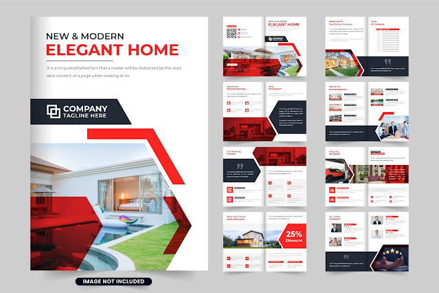 House sale business brochure design free download