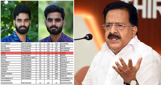 ചെ​ന്നി​ത്ത​ല​യു​ടെ ഇ​ര​ട്ട വോ​ട്ട് പ​ട്ടി​ക​യി​ല്‍ "ഇ​ര​ട്ട​ക​ളും'; നി​യ​മ​ന​ട​പ​ടി സ്വീ​ക​രി​ക്കാ​ന്‍ നീ​ക്കം