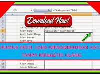 Download Rumus Microsoft Excel cara menambahkan kata tanpa mengetik ulang