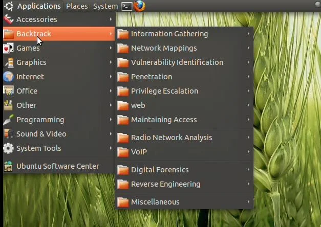 All backtrack tools & menu install in your Ubuntu !