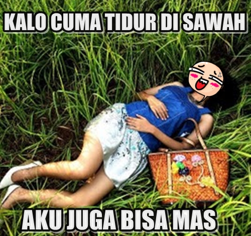 10 Meme 'Tidur di Sawah' Ini Kocak Banget, Berani Coba 