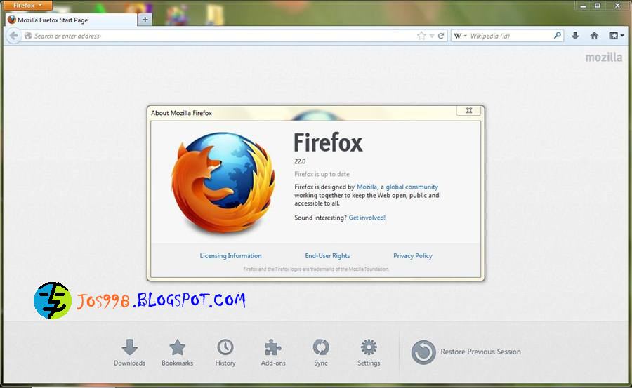 Mozilla Firefox versi 22.0 (OLD VERSION) ~ "JOS998 (BLOG ...