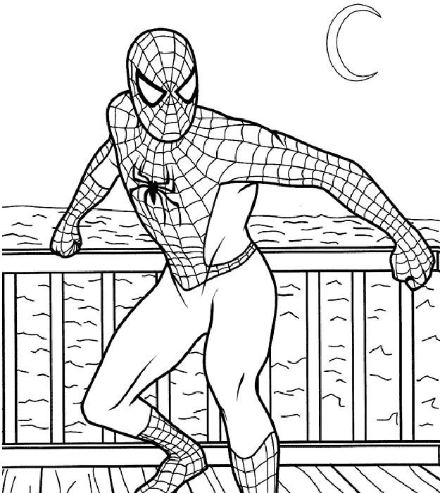 Spiderman Coloring Sheets 1