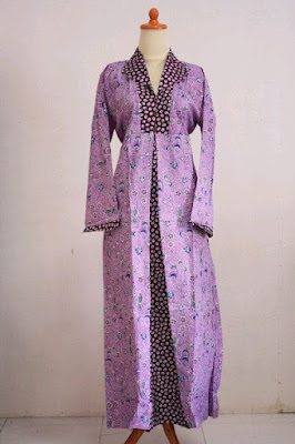 Gamis Batik Kombinasi