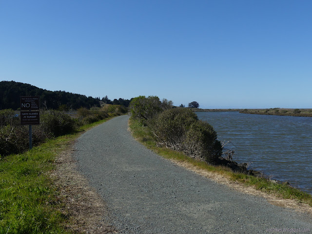 gravel trail wide enough to drive on