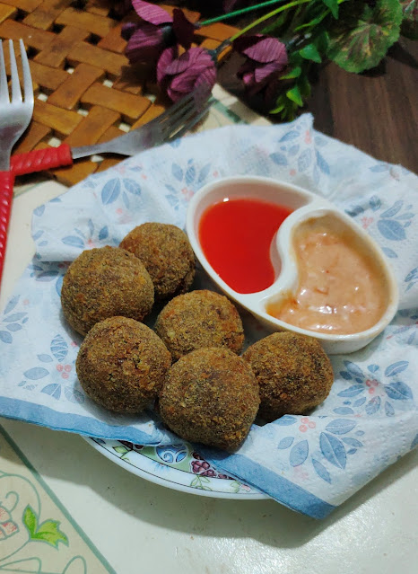fried meatballs recipe with step by step photos and video
