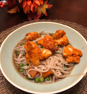 Sriracha Nugget Noodle Bowl from @cupcakesandcoffeebreaks