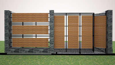 Minimalist House fence design