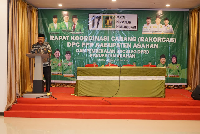 Ikuti Rangkaian Rakorcab DPC PPP Kabupaten Asahan, Wabup Asahan Sampaikan Ini