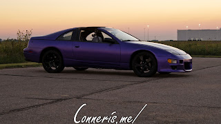 Purple Nissan 300Z Sunset