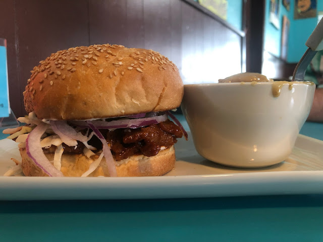 Counter Culture Austin Texas BBQ Seitan Sandwich Vegan Plant-based