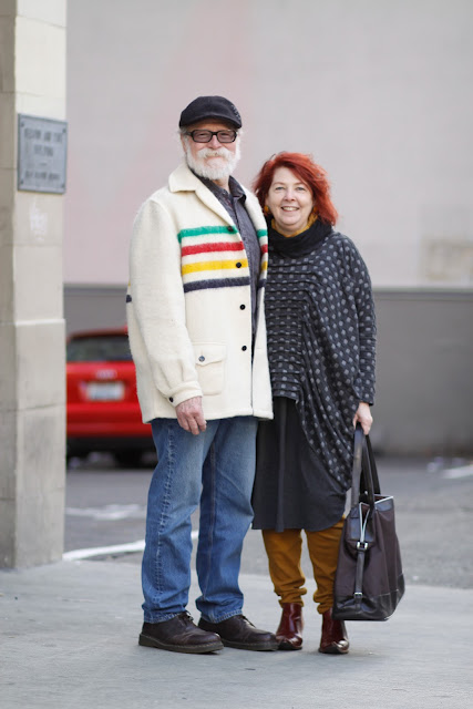 steve cremer judy blair hudson bay polka dot downtown seattle street style fashion it's my darlin'