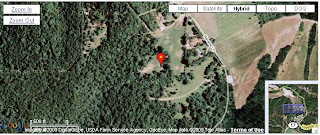 Click picture for a larger view of Rayl Cemetery's location in Pulaski County, Missouri