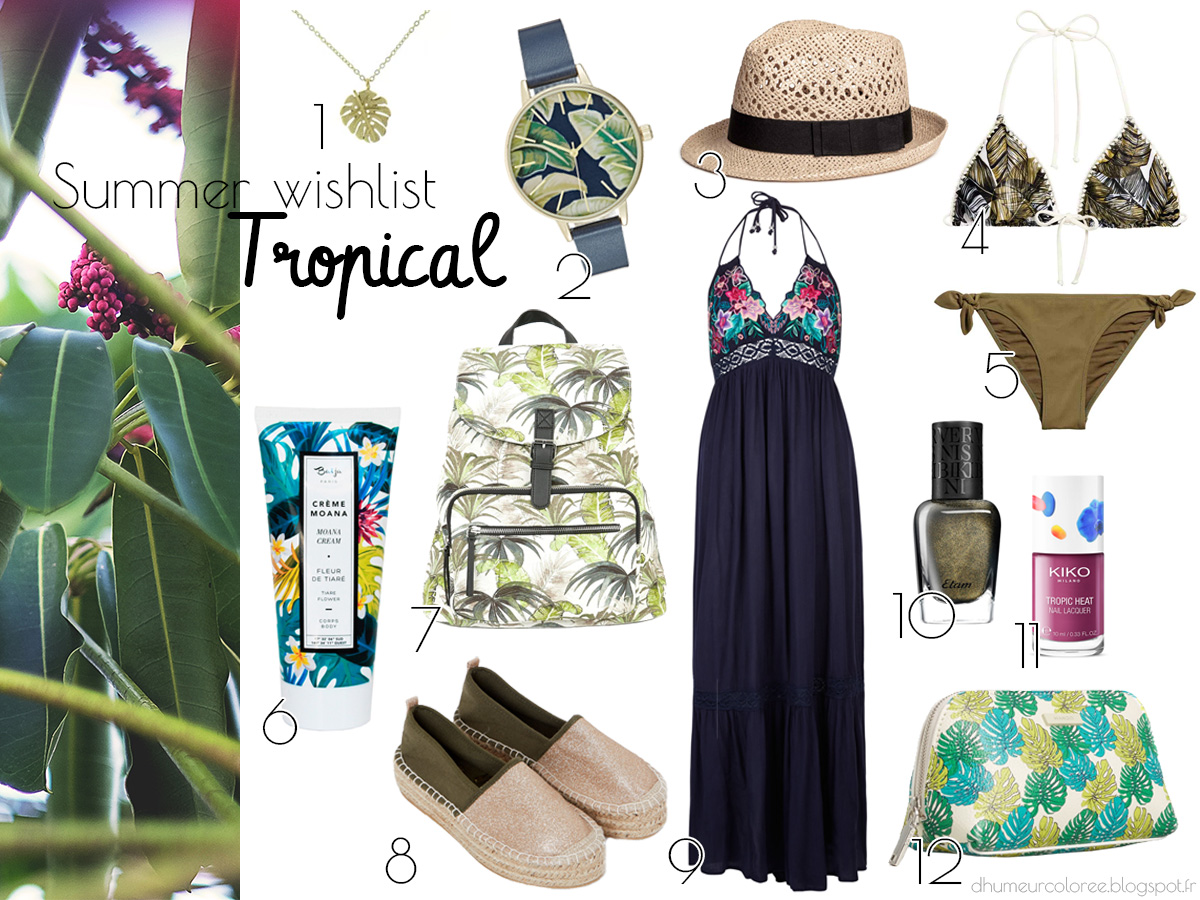 Summer wishlist 2017 tropical style