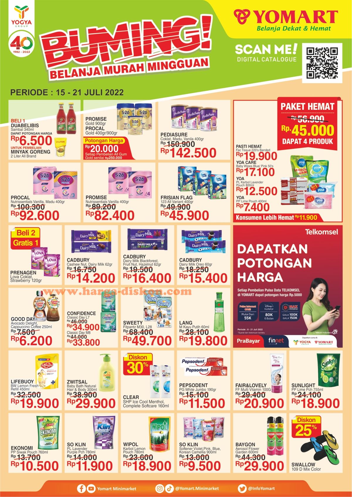 Promo YOMART Belanja Murah Mingguan 15 - 21 Juli  2022