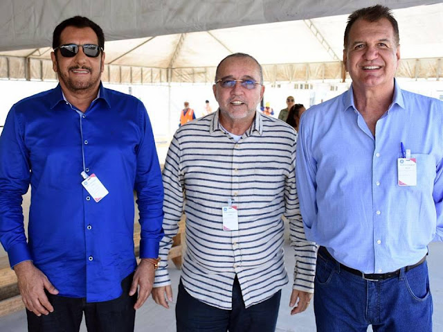 Prefeito da Barra dos Coqueiros visita construção da usina Termoelétrica 