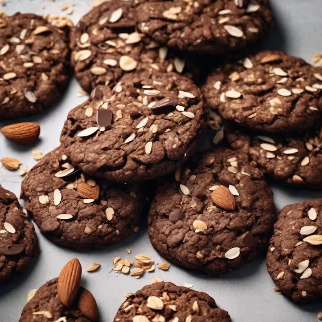 Irresistible Chocolate Cookies with Oats and Almonds: A Delectable Delight