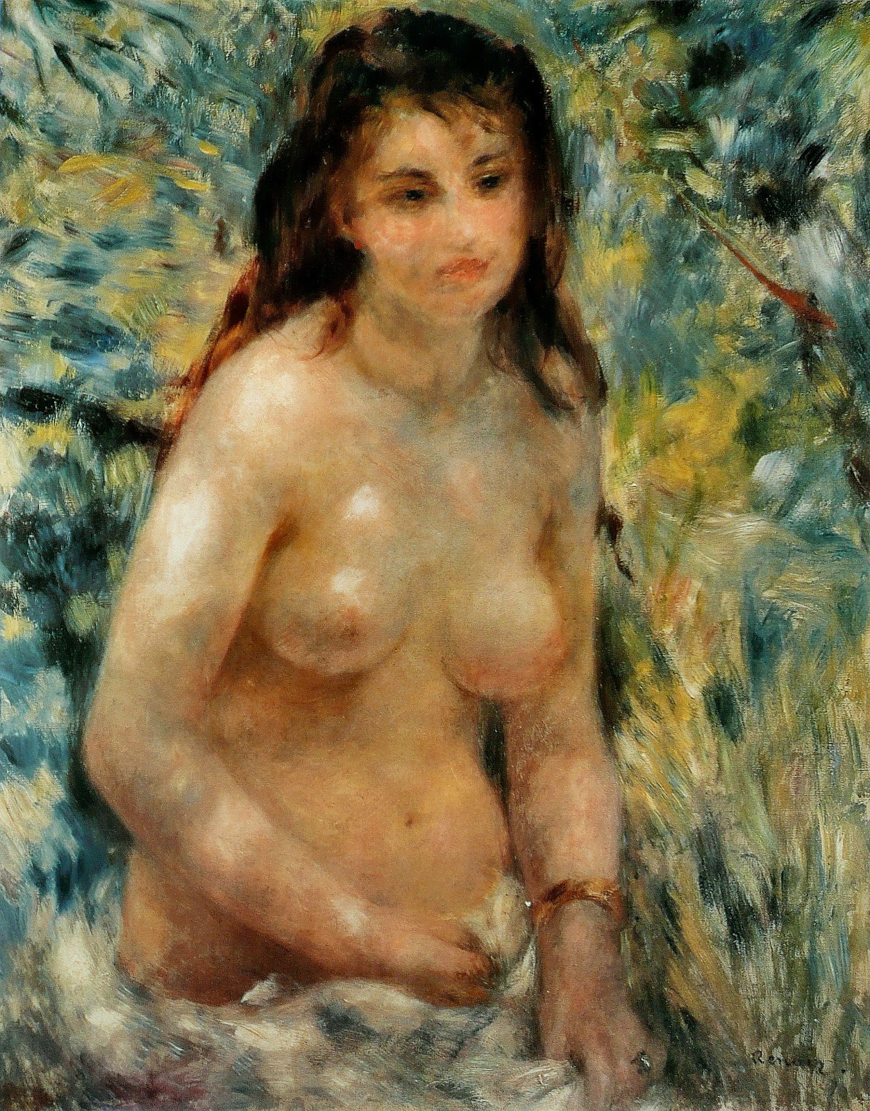 ピエール＝オーギュスト・ルノワールの『陽光を浴びる裸婦』