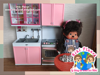 kiki Monchhichi cuisine kitchen toys miniature