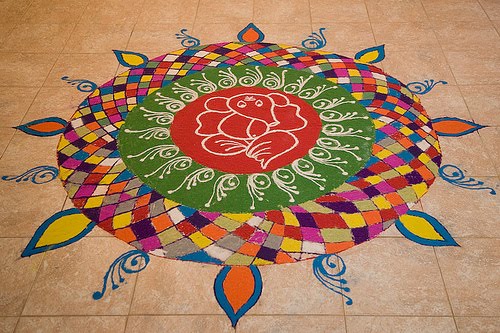 latest rangoli designs for Diwali