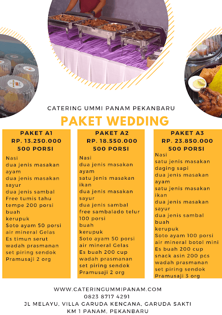 Catering Wedding Ummi Panam Pekanbaru Pku Untuk Acara Kantor, Acara Keluarga, Acara Ulang Tahun, Acara Besar, Tumpeng Mini Dan Tumpeng Polos di Cateringummipanam.com | 0823 8717 4291