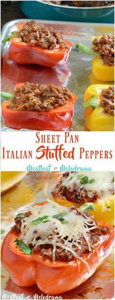 Sheet Pan Italian Stuffed Peppers