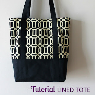 Lined Canvas Tote Tutorial | The Inspired Wren