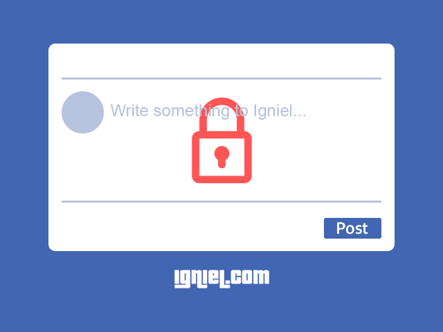 Cara Mengunci Dinding Facebook Agar Teman Tidak Bisa Mengirim Tulisan