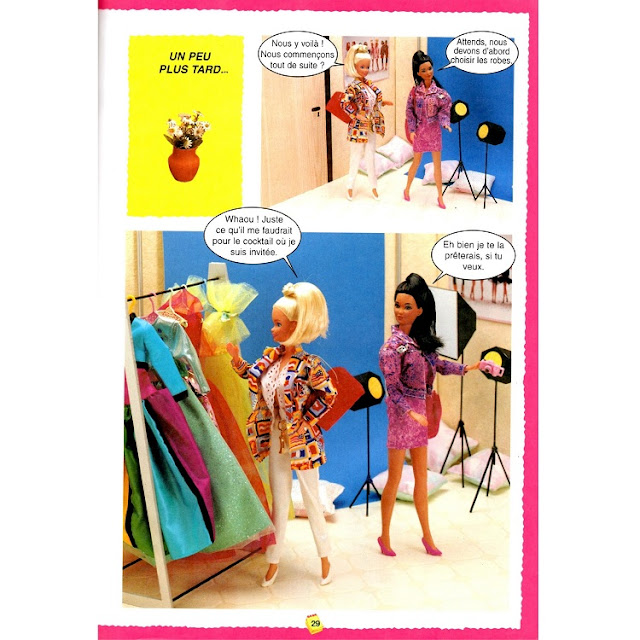 Quinzième page du roman-photos de Barbie, photos et mystères.