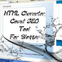 HTML character count SEO tool for blogger