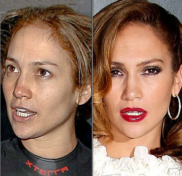 stars with makeup. Stars Without Makeup