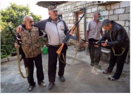 As the clashes escalated, volunteers from the Nagorno vs. Karabakh found weapons