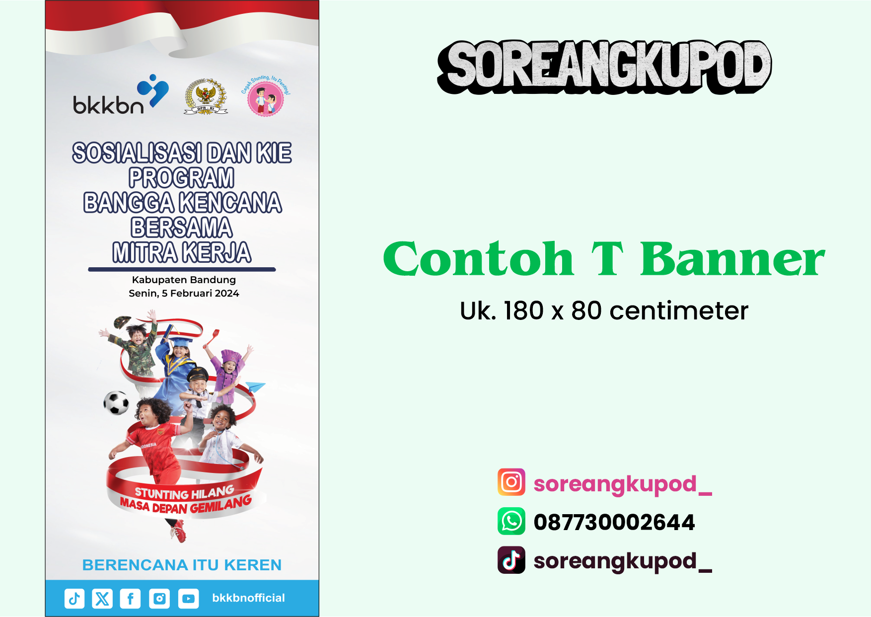 Contoh T Banner Sosialisasi dan KIE Program Terbaru asi dan KIE Program Terbaru