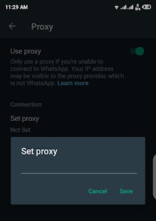 set whatsapp proxy settings