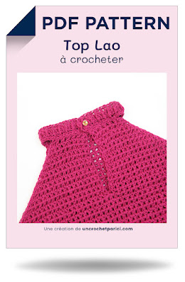 kit Top Lao au crochet, petit haut à crocheter