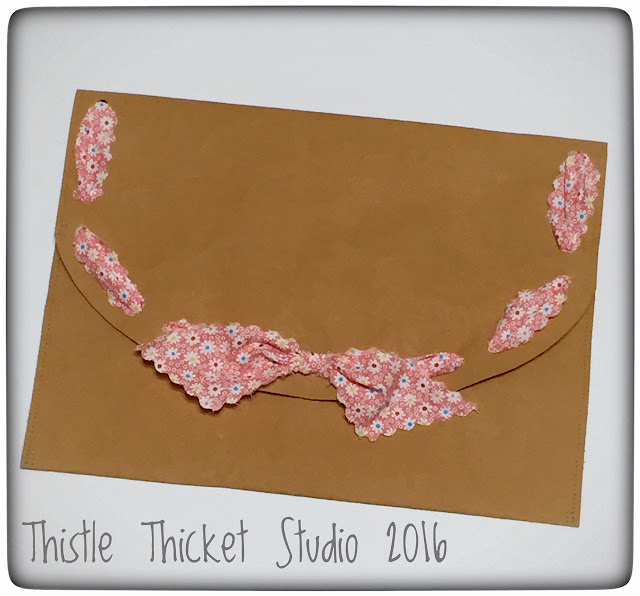 Thistle Thicket Studio, Kraft-Tex, portfolio, diy folder