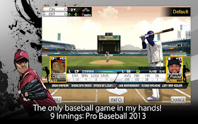 9 Innings: 2013 Pro Baseball v1.0.6 APK: game đánh bóng chày cho android (hack không cần root)